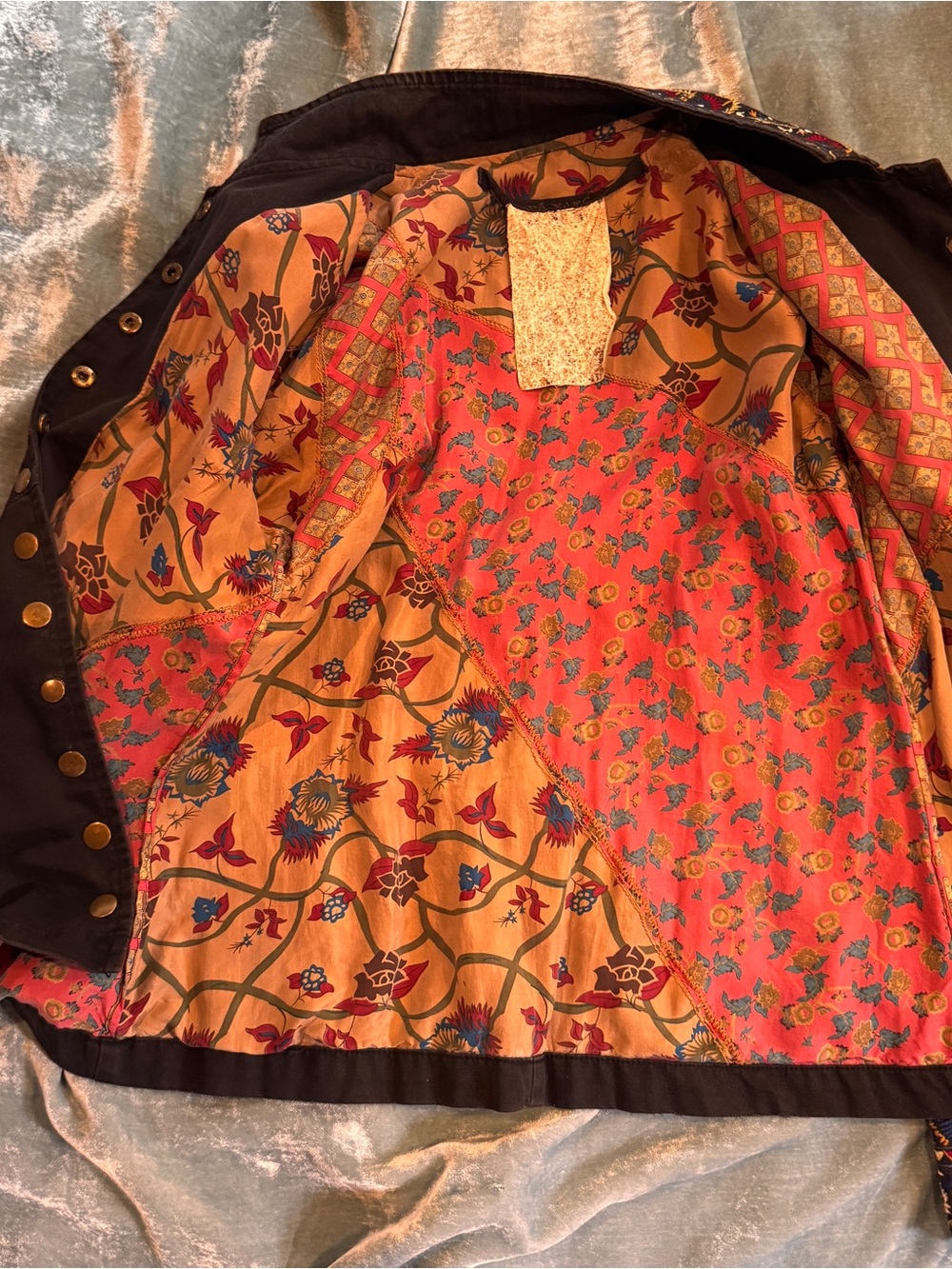 Embroidered Military-Style Jacket - black - Picture 8 of 13